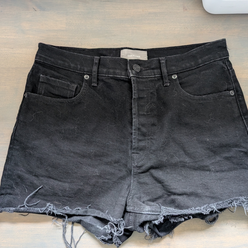 Everlane Black Jean Shorts Size 6